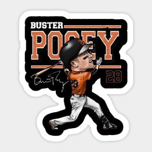 Buster Posey San Francisco Cartoon Sticker